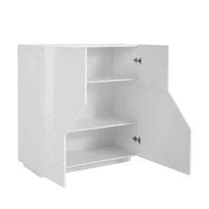 Credenza Alien Highboard 100 x 43 x 106 cm - Bianco Laccato