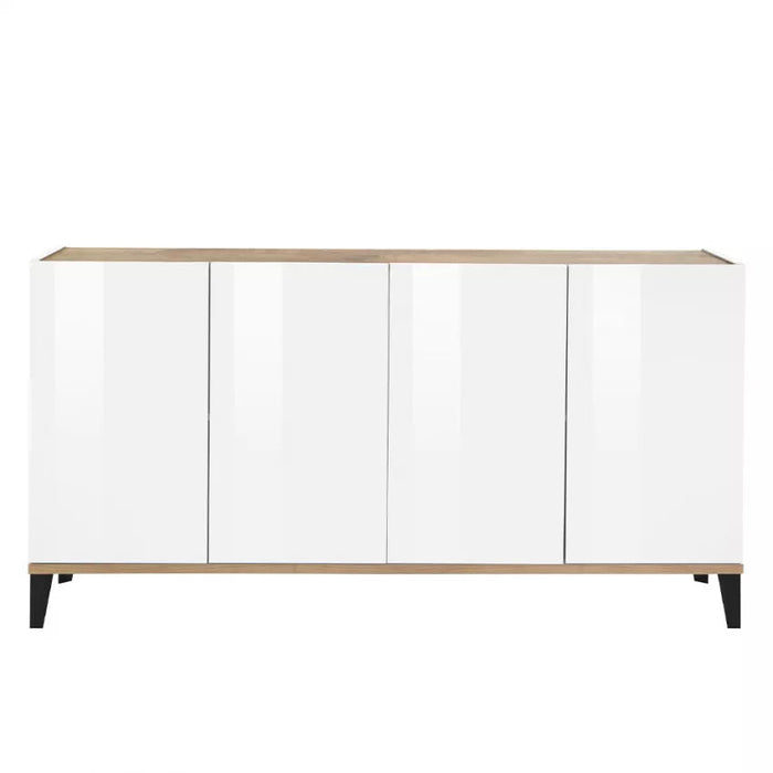 Credenza Moderna a 4 Ante, Design Made in Italy - 160x40x82 cm