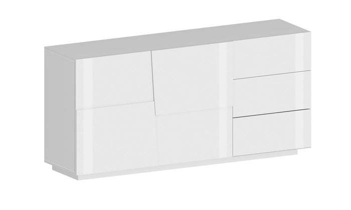 Credenza PONGO 180 cm - Mobile Moderno con 2 Ante, 3 Cassetti e Ampi Ripiani