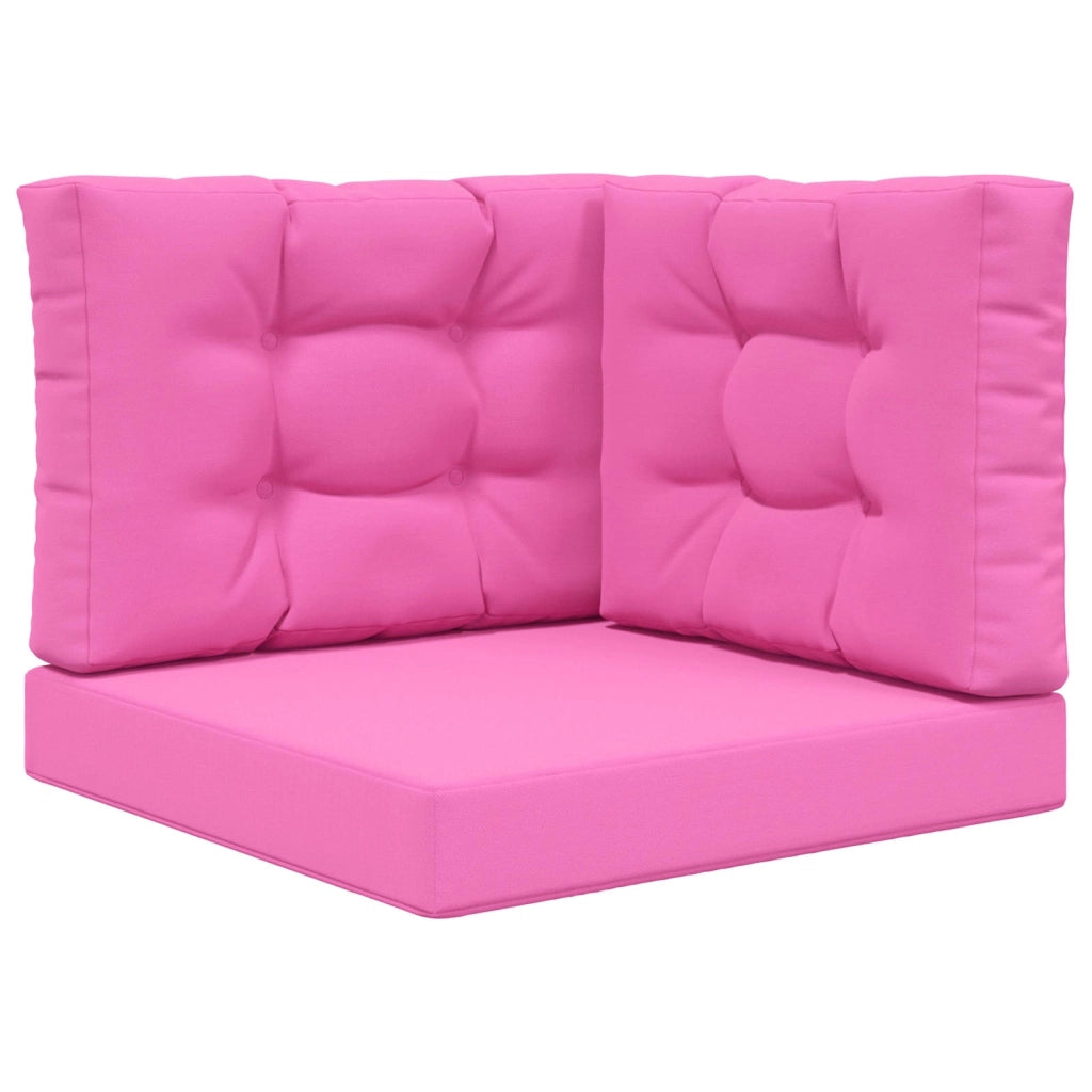 Cuscino per divano da esterno 3 pcs Rosa Poliestere 900776