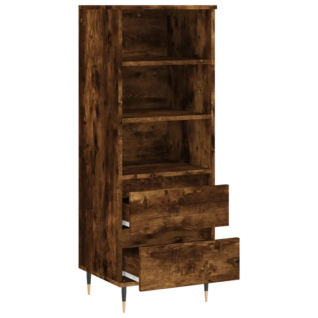Credenza-Buffet-Armadio da cucina Rovere Fumo 40x36x110 cm in Legno Multistrato 368726