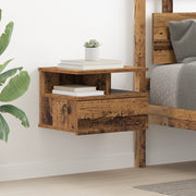Comodino Sospeso Legno Vecchio 40x31x27 cm Legno ingegnerizzato