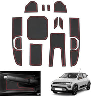 Facelift 2025 Accessori per Dacia Spring Electric EV 2025 2026, Antiscivolo, Dacia Spring 2025, Supporto per Bicchiere, Dacia Spring 2025, Tappeti di Gomma per Dacia Spring, Mattonelle di Dacia Spring, Accessori per Dacia Spring (Rosso)