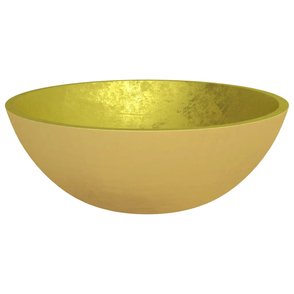 Lavandino in Vetro 50x37x14 cm Oro cod mxl 51487