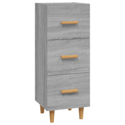 Buffet credenza cassettiera armadio mobile contenitore organizer cucina soggiorno Sonoma 34,5 x 34 x 90 cm legno ingegnerizzato grigio 02_0036339