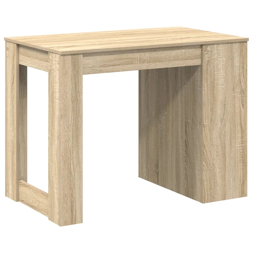 Scrivania con Cassetto Ripiano Rovere Sonoma Legno Multistrato