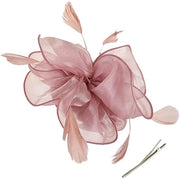 Foglia di Nozze - Fascia per Capelli con Fiore/Bacche - Cappello da Sposa - Decorazione di Festa - Unico Modello - Rosa