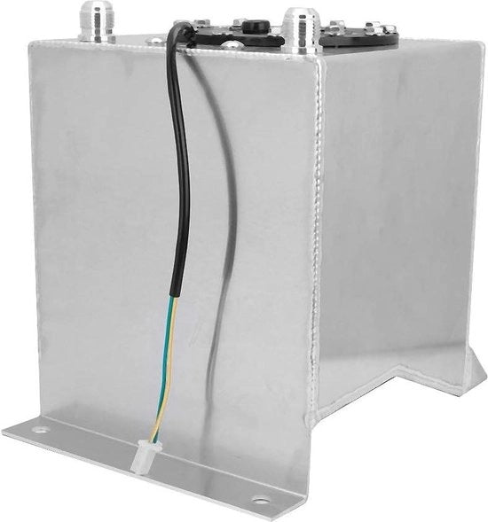 Tasca di carburante universale da 25 galloni/95 L in alluminio con livello con manometro per accessori per auto.