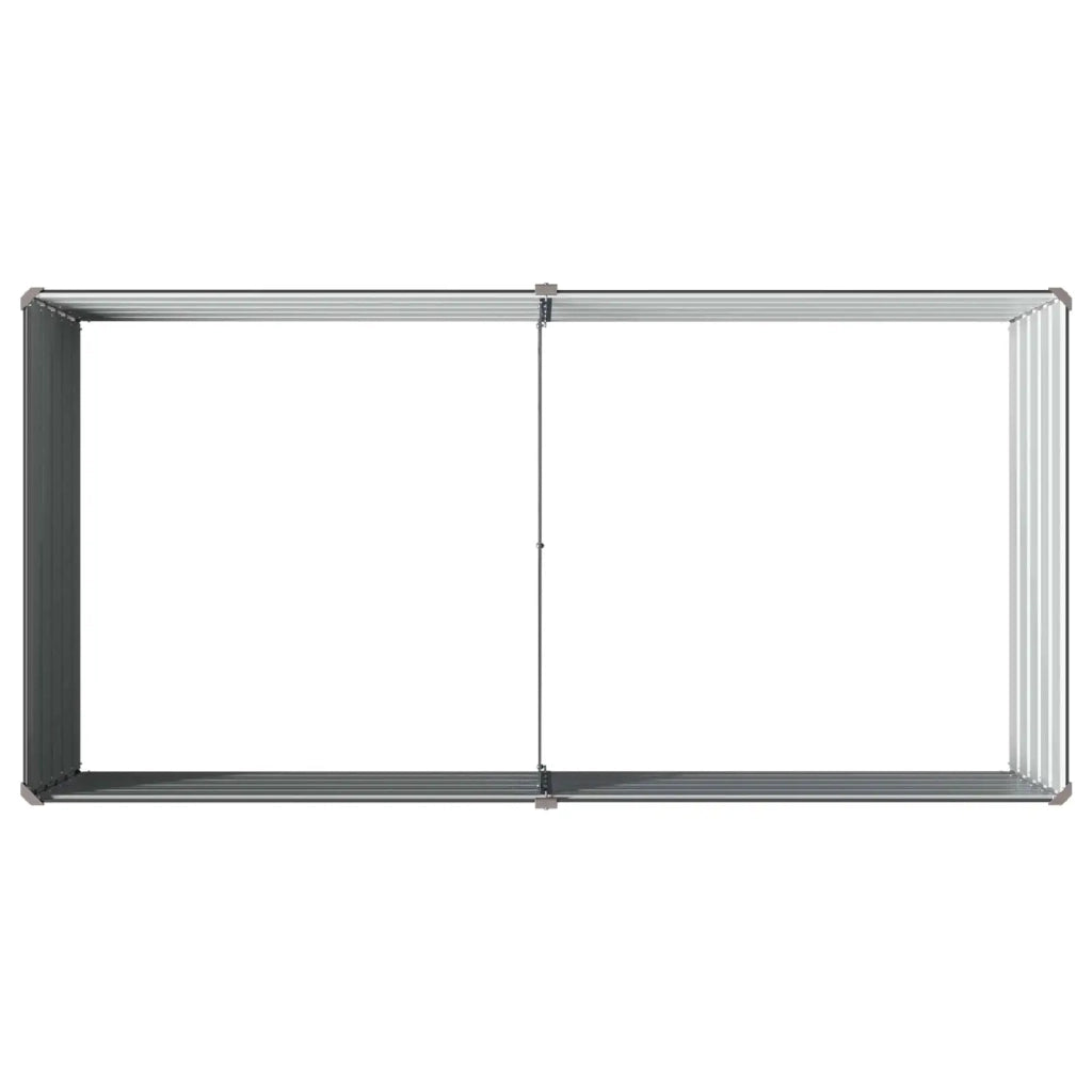 Letto rialzato da giardino Antracite 160 x 80 x 55 cm 8006400