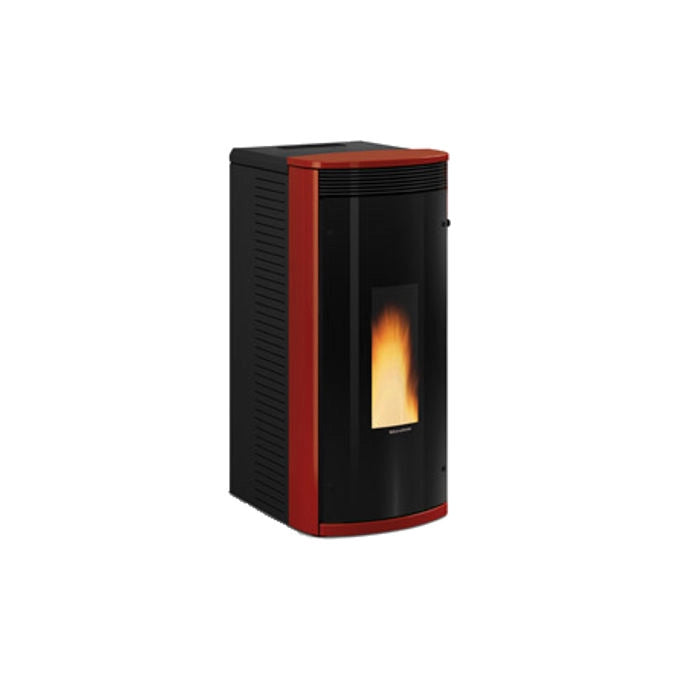 La Nordica 1280750 Sibilla Plus Stufa a Pellet 15 Kg 235 m³ 88% Efficienza colore Nero Bordeaux