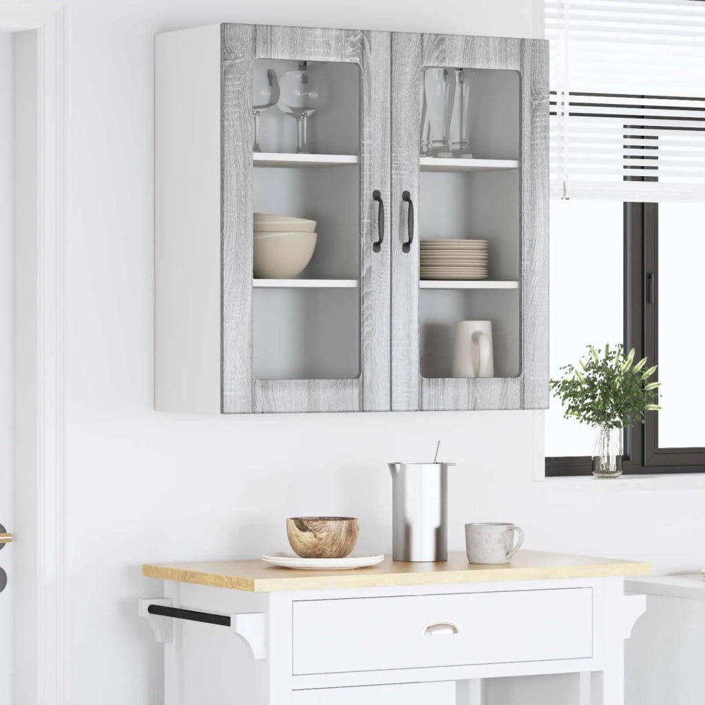 Pannello lavastoviglie 2 pcs Grigio Sonoma 40 x 31 x 80 cm 885348