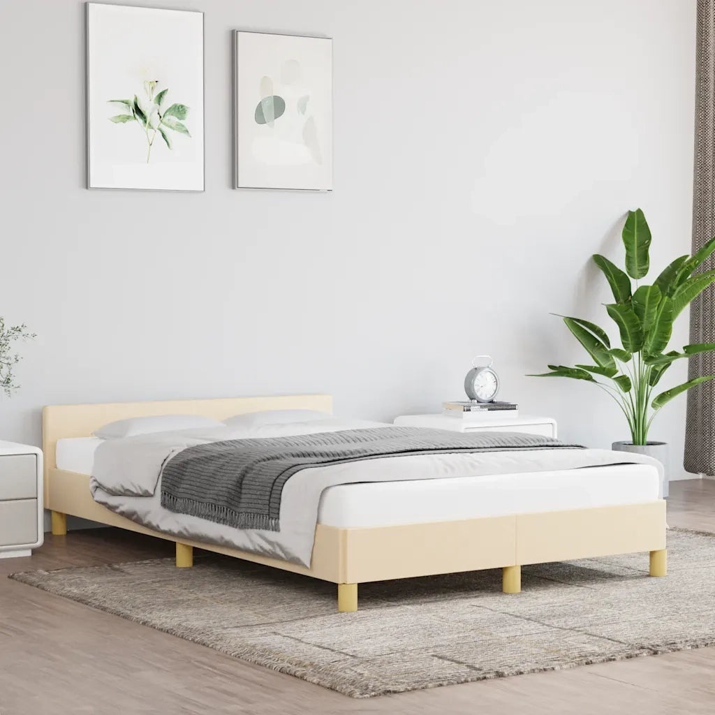 Giroletto senza Materasso Crema 120x200 cm Tessuto
