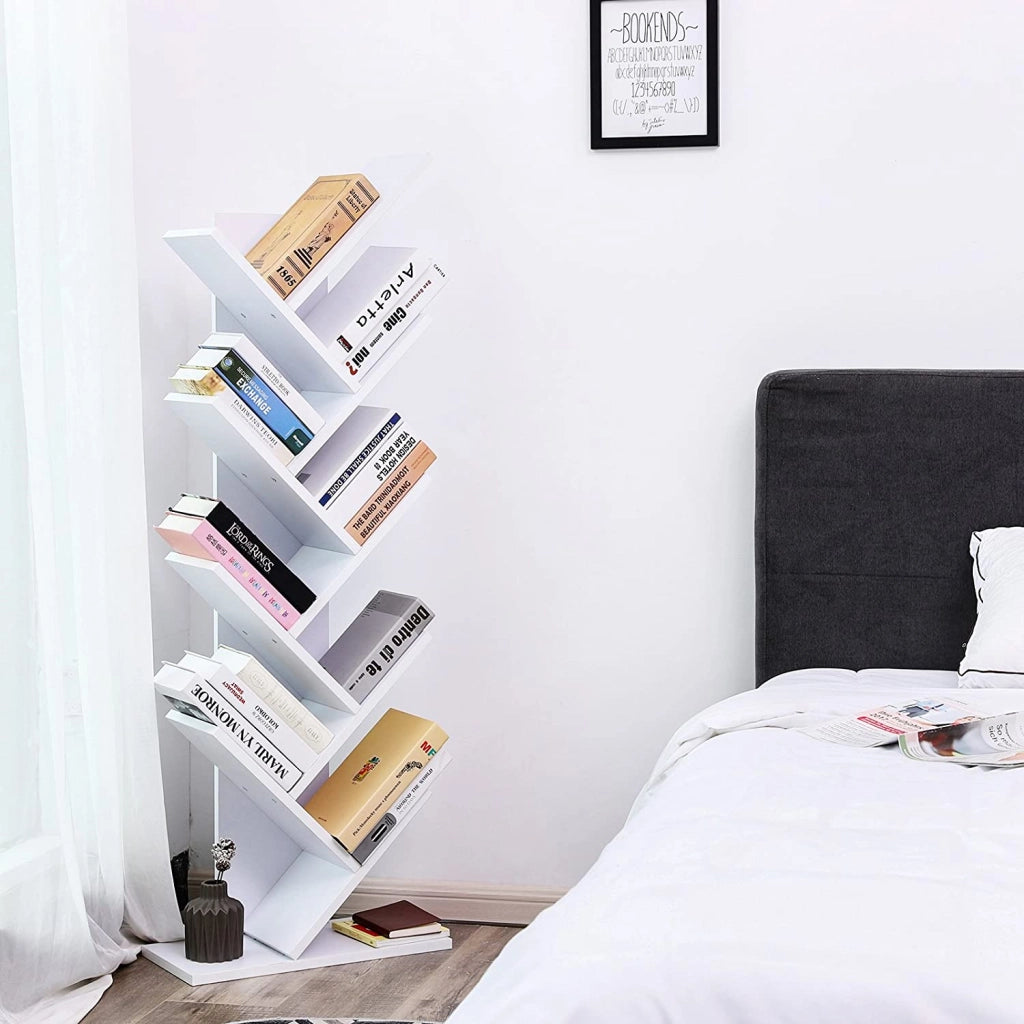Libreria Valora LBC11WTV1 in truciolato bianco per soggiorno