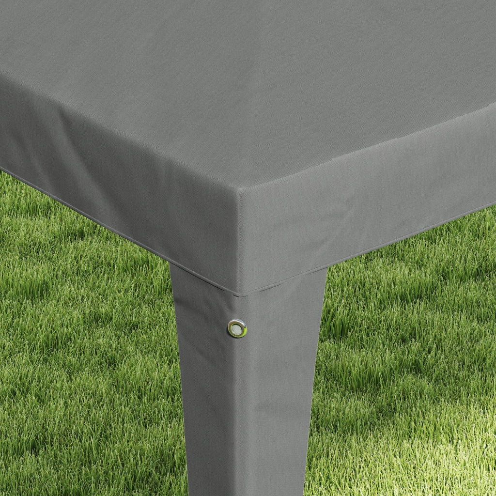 Gazebo da Giardino 3x3 m Pieghevole e Portatile per Feste con Copertura Anti UV Grigio