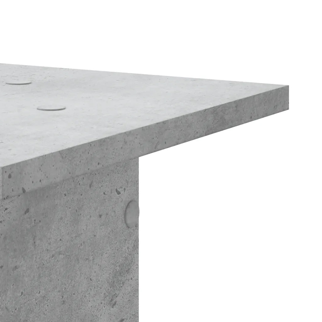 Supporti Altoparlanti 2 pz Grigio 30x30x80 cm Legno Multistrato 852666