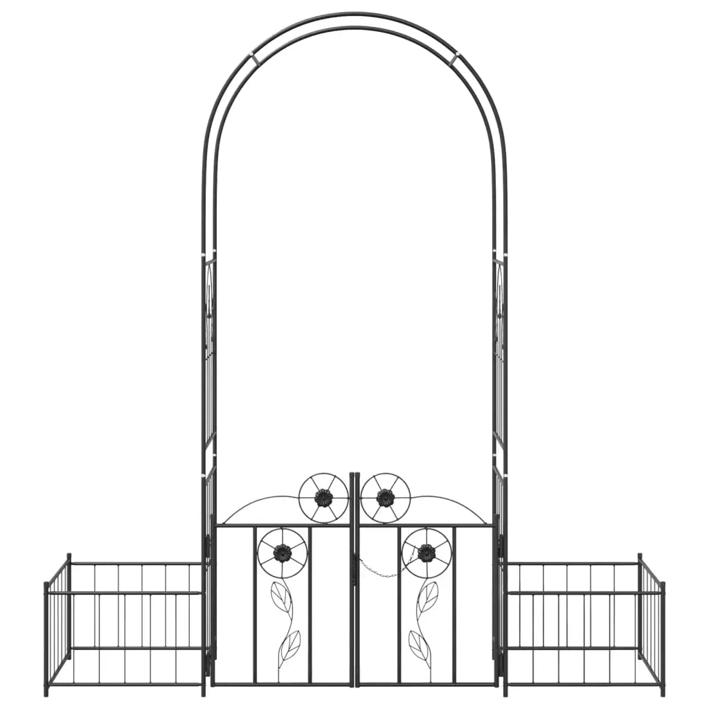 Arco da Giardino con blocco Nero 203 x 50 x 218 cm 42021346