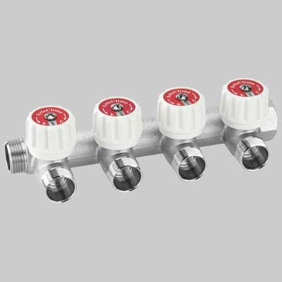 COLLETTORI MODULARI CON ARRESTI MANUALI  MF 3/4 4 Vie     ARTECLIMA