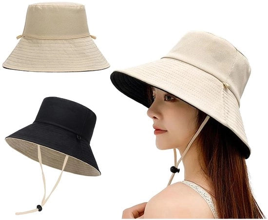 Cappello da Pesca Reversibile - Protezione UV UPF 50+ - Respirante - Ripiegabile - Leggero - Cintura 56-58 cm - Cappello da Sole