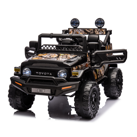 Tecnobike Shop Auto Macchina Elettrica per Bambini Toyota Fj Cruiser Ride-on 12V-Nero