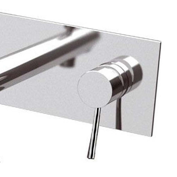 Miscelatore monocomando per vasca da incasso, su piastra in ottone cromato - serie suvi