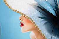 Dipinto Su Tela Laccato Dori C/Cornice -B- Eleganza 62x4x92