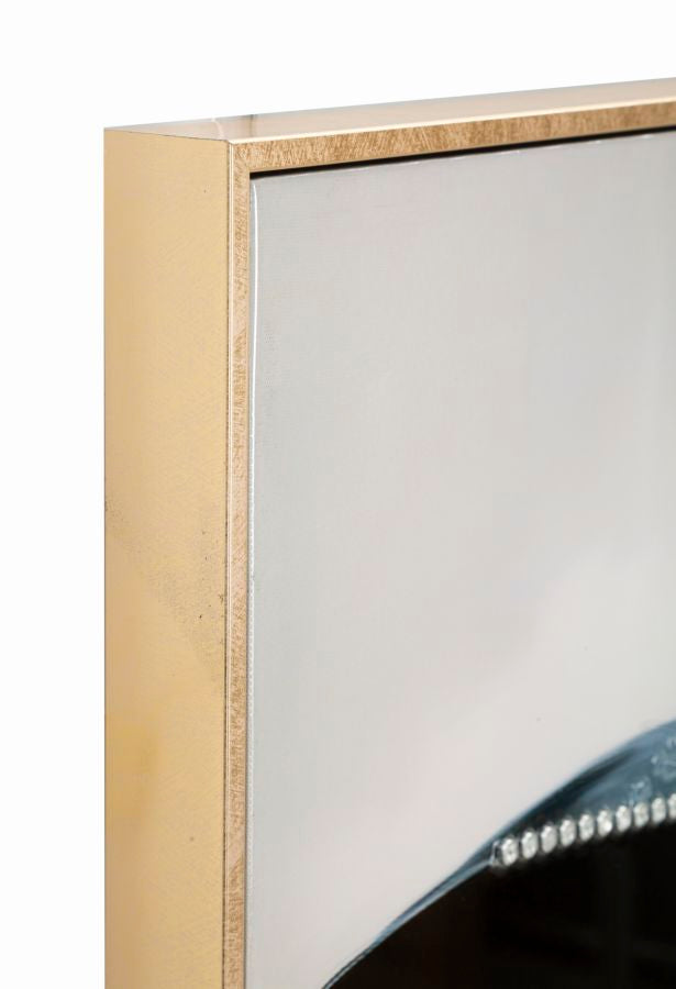 Dipinto Su Tela Laccato Dori C/Cornice -A- Eleganza 62x92