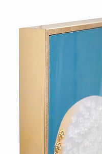 Dipinto Su Tela Laccato Dori C/Cornice -B- Eleganza 62x4x92