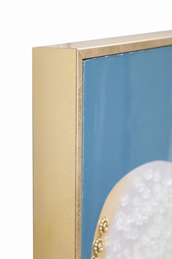 Dipinto Su Tela Laccato Dori C/Cornice -B- Eleganza 62x4x92