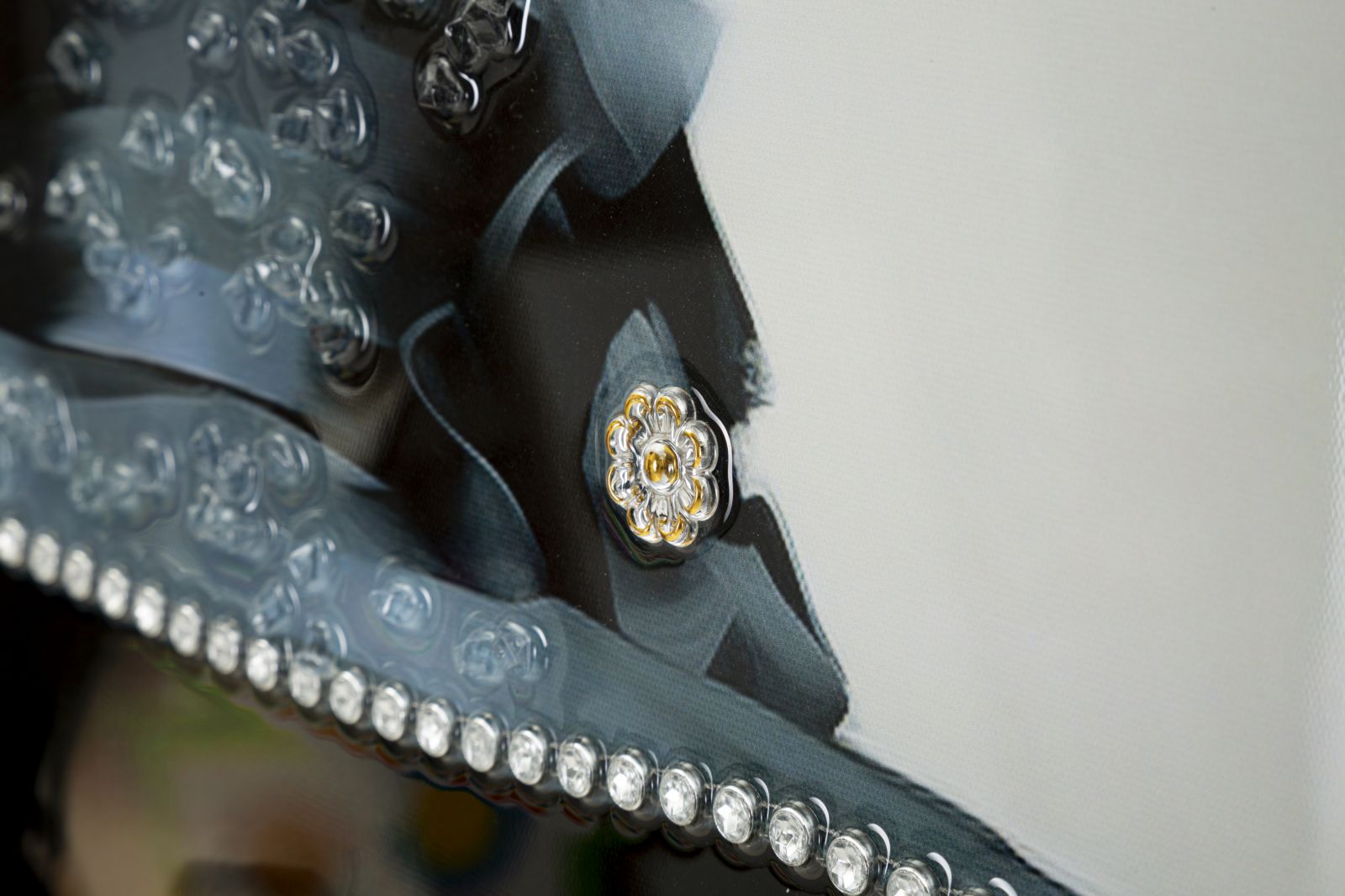 Dipinto Su Tela Laccato Dori C/Cornice -A- Eleganza 62x92