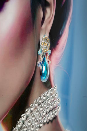 Dipinto Su Tela Laccato Isabel C/Cornice B 72X4X102