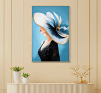 Dipinto Su Tela Laccato Dori C/Cornice -B- Eleganza 62x4x92