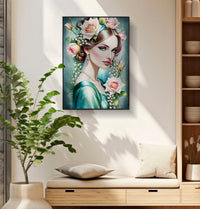 Dipinto Su Tela Laccato Fantasy C/Cornice A 72X4X102