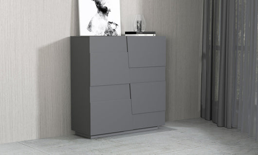 Madia Alta 4 Ante PONGO – 120x44x126 cm, Design Moderno, Made in Italy