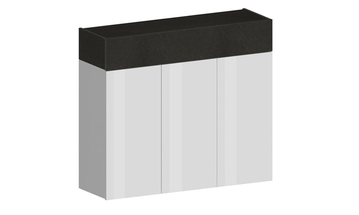 Scarpiera SAVONA 3 Ante e Ribalta - Bianco Lucido/Report, Moderna e Capiente