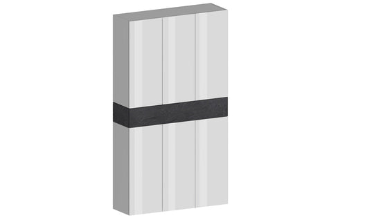 Scarpiera SAVONA 6 Ante e 1 Ribalta - Bianco Lucido/Report, Moderna e Spaziosa