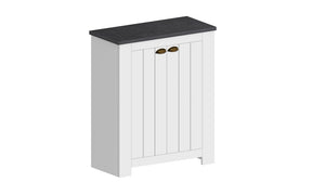 Scarpiera FIGO 2 Ante Battenti - Bianco Report, Stile Country Elegante