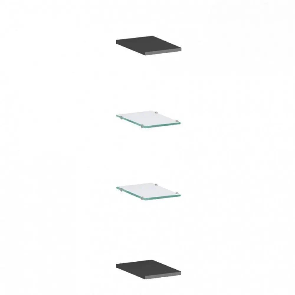 Set Ripiani Maruska Antracite Opaco - Dimensioni 20 x 27 x 5 cm