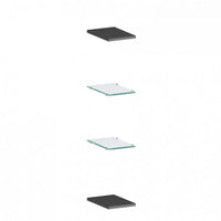Set Ripiani Maruska Antracite Opaco - Dimensioni 20 x 27 x 5 cm