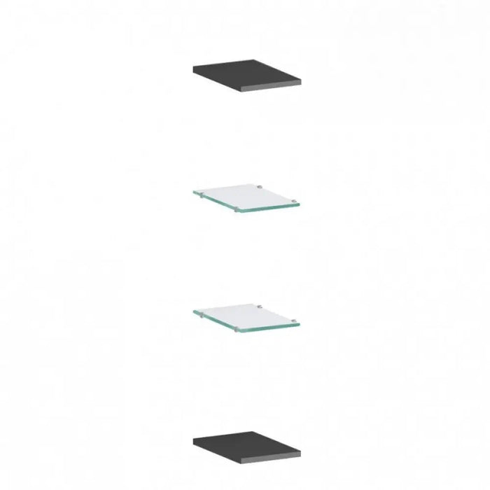 Set Ripiani Maruska Antracite Opaco - Dimensioni 20 x 27 x 5 cm