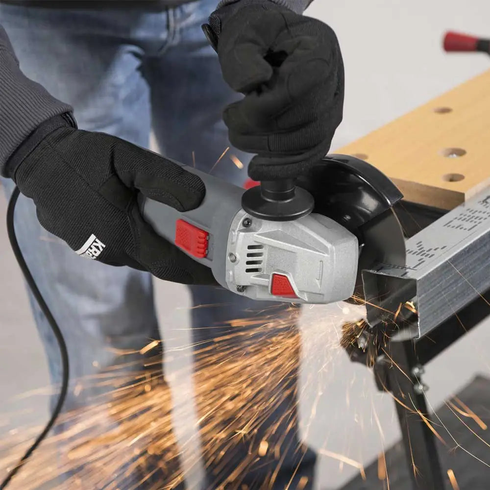 Smerigliatrice Angolare 115mm PowerPlus 800W per Lavori di Sbavatura