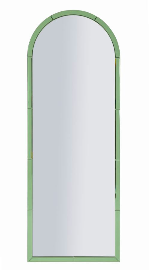 Specchio Da Muro Baku Verde Cm 55X2X150 Design Elegante