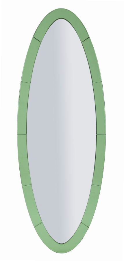 Specchio Da Muro Oslo Verde 55X2X150 Elegante E Raffinato