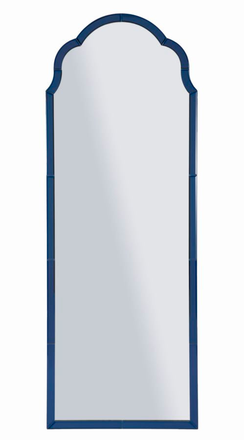 SPECCHIO DA MURO TANGERI BLU CM 55X2X150 Elegante