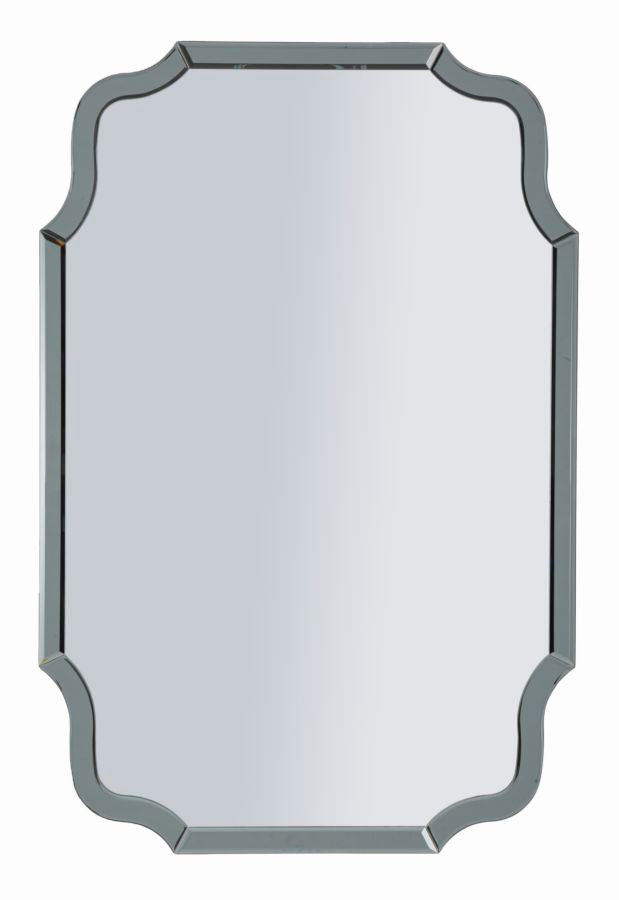Specchio Da Muro Istanbul Grigio 60X90 Cm Elegante