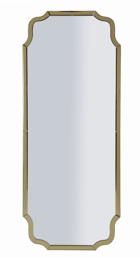 Specchio Da Muro Istanbul Oro Cm 60X2X150 Elegante Design