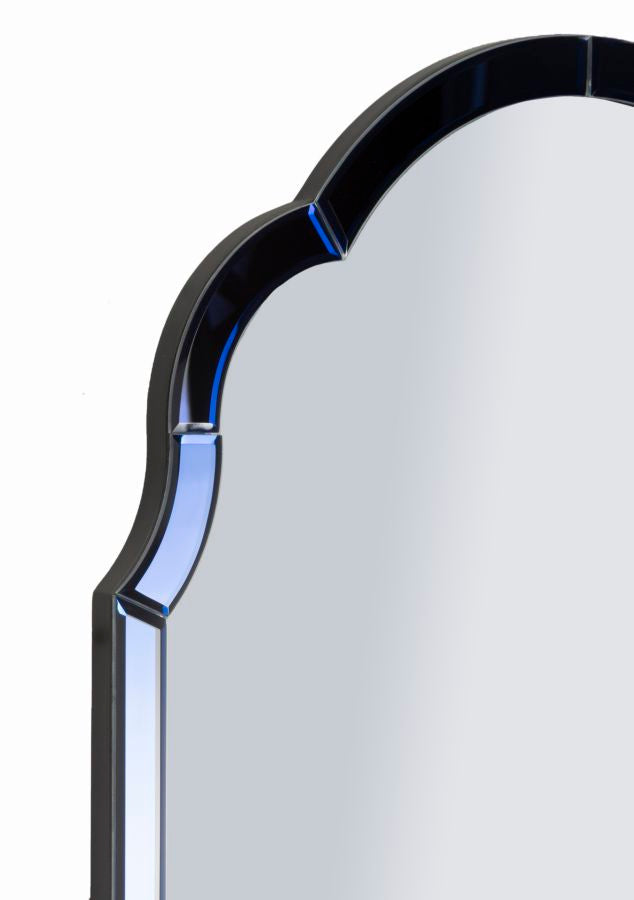 SPECCHIO DA MURO TANGERI BLU CM 55X2X150 Elegante