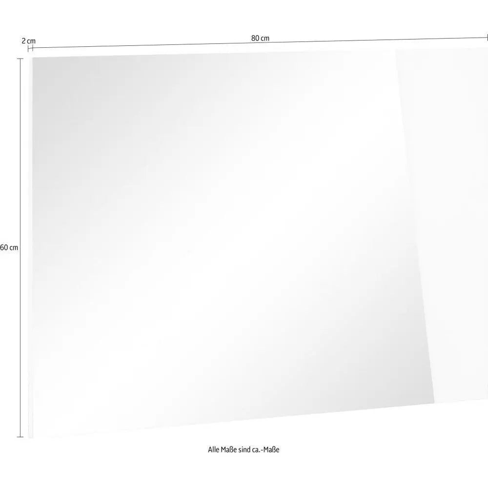 Specchiera Vega Ardesia - Dimensioni L.80 x H.60 x P.2 cm