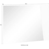 Specchiera Vega Ardesia - Dimensioni L.80 x H.60 x P.2 cm