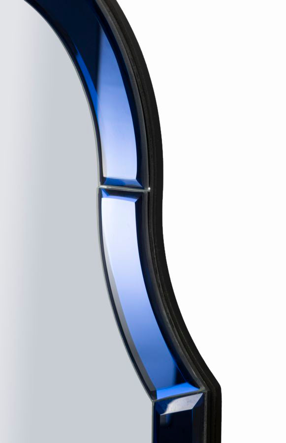 Specchio Da Muro Tangersi Blu Cm 62X1X100 Elegante