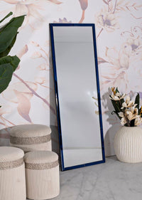 Specchio Da Muro Berlino Blu Cm 55X2X150 Elegante e Moderno